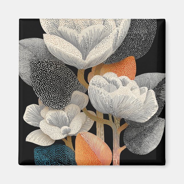 Nachtblüte auf dem roten Planeten #4 Magnet (Vorne)