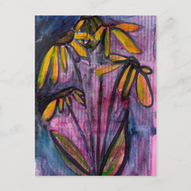 Nachtblüten Postkarte (Vorderseite)