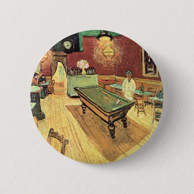 Nachtcafé, Place Lamartine von Vincent van Gogh Button (Vorderseite)
