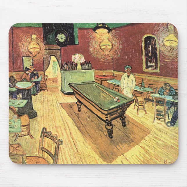 Nachtcafé, Place Lamartine von Vincent van Gogh Mousepad (Vorne)