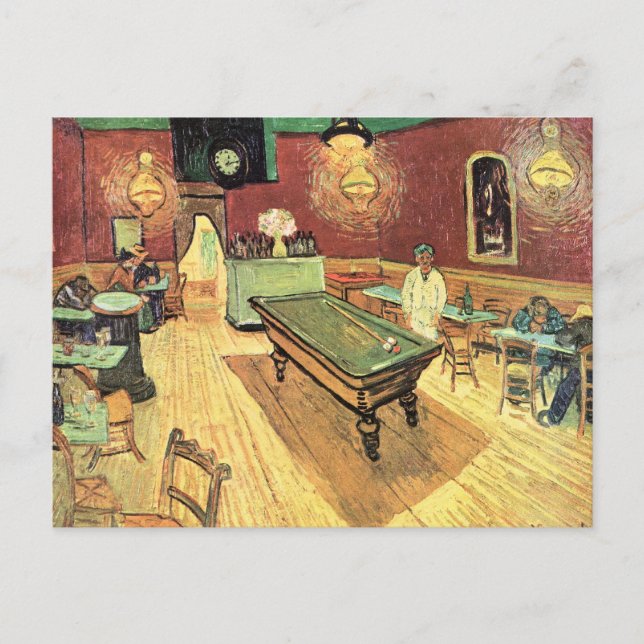 Nachtcafé, Place Lamartine von Vincent van Gogh Postkarte (Vorderseite)