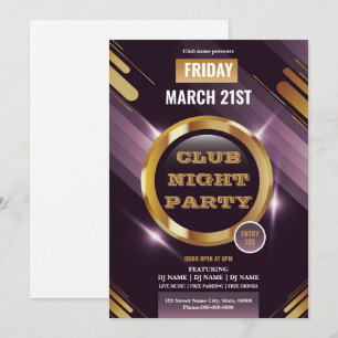 Nachtclub-Party-Einladungsvorlage