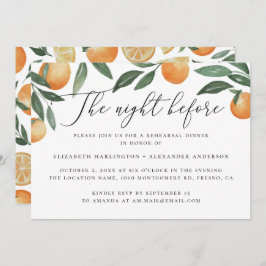 Nächte zuvor. Probe Einladung