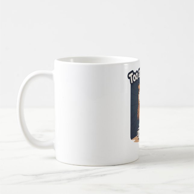 Nachteule-Meme-Cartoon-T-Shirt Kaffeetasse (Links)