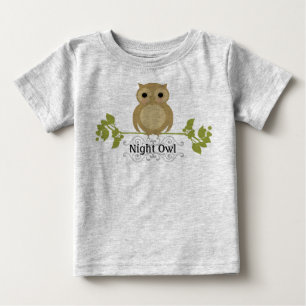 Nachteulen-Baby Baby T-shirt