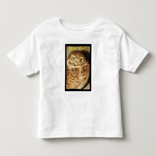 Nachteulen-Kleinkind-T - Shirt (Vorderseite)