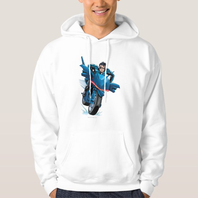 Nachtfahrrad Hoodie (Vorderseite)