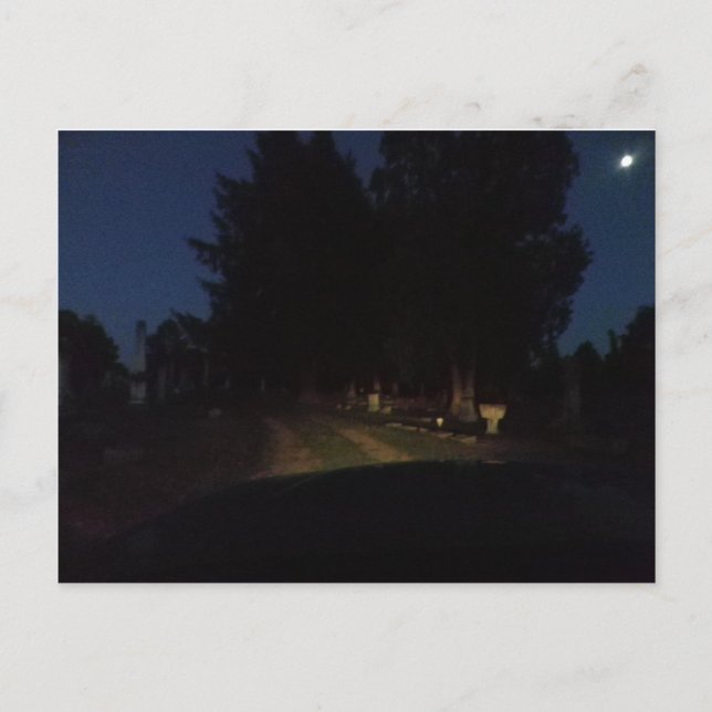 Nachtfahrt Postkarte (Vorderseite)