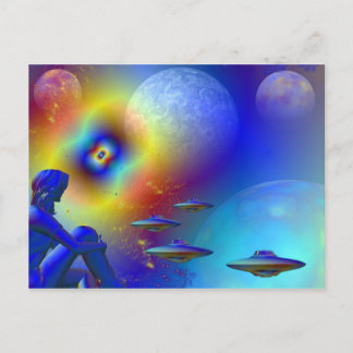 Nachtfahrt Postkarte