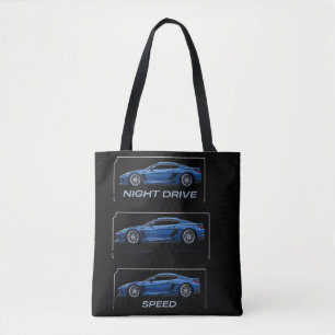 Nachtfahrt Speed Blau Sport-Tuner-Autografik