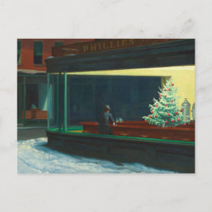 Nachtfalken an Weihnachten Postkarte