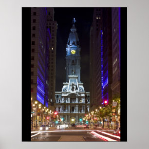 Nachtfarbbreites St. Poster