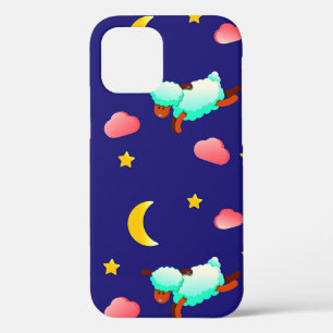 Nachtfliegen mit Mond, Sternen und Wolken Case-Mate iPhone Hülle