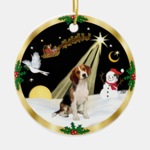 Nachtflug - Beagle Keramikornament