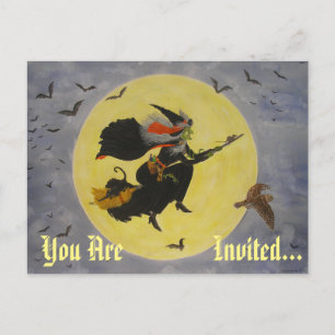 "Nachtflug!" Einladungspostkarte