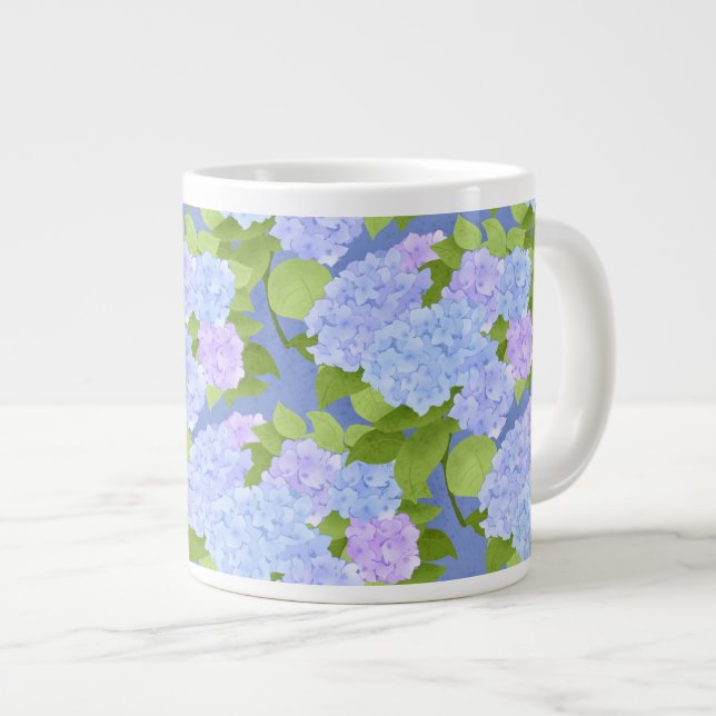 Nachtgarten Hydrangea Jumbo-Tasse (Vorderseite Rechts)