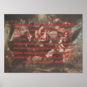 Nachtgebet Heilige Familie Print Poster