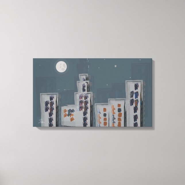 Nachtgedroschene Leinwand (Vorderseite)