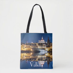 Nachthafen der Altstadt von Valletta