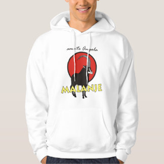 nachthemd mit capucho Malanje,- liebe ich Angola Hoodie