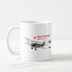 NachtHexen Weibliche WW2-Piloten Kaffeetasse