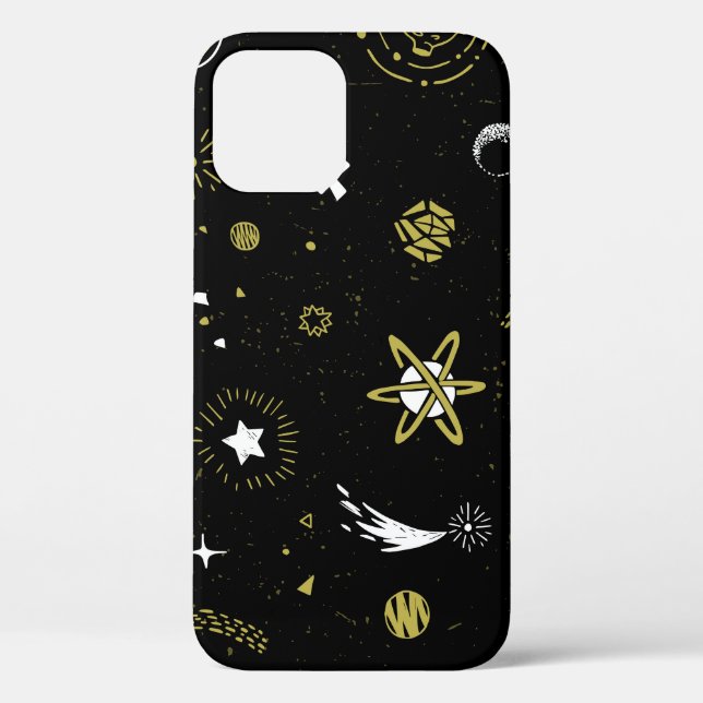 Nachthimmel: kosmisches nahtloses Muster. Case-Mate iPhone Hülle (Rückseite)