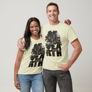 Nachthimmel - Liebe Erde T-Shirt