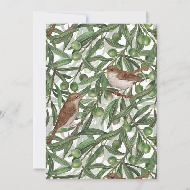 Nachtigales im Olivenbaum (Vorderseite)