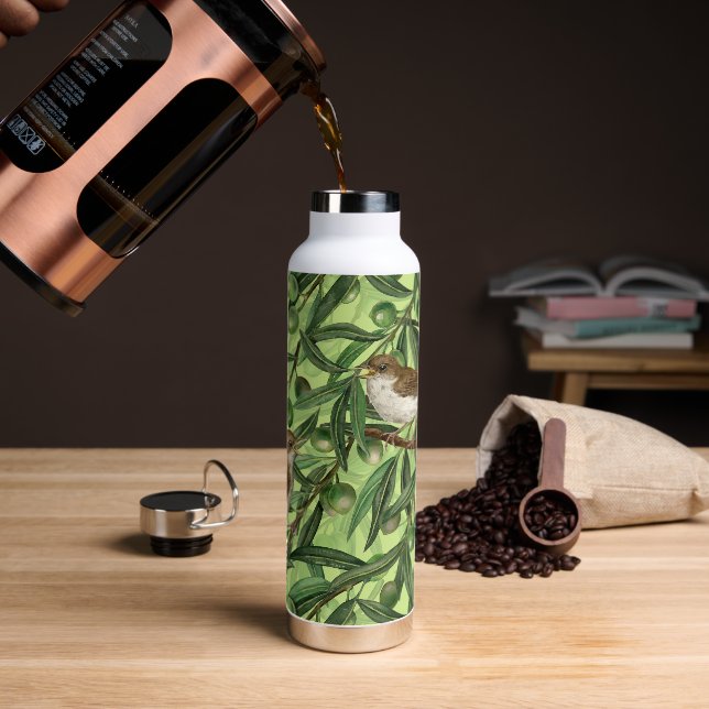 Nachtigales im Olivenbaum 2 Trinkflasche (Kaffee)