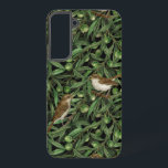 Nachtigales im Olivenbaum 3 Samsung Galaxy Hülle<br><div class="desc">Handgemalte Aquarellmuster mit 2 Nachtigalen,  die auf Olivenzweigen stehen</div>