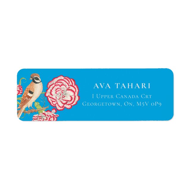 Nachtigall & Blume - Anpassbare Beschriftung (Vorne)