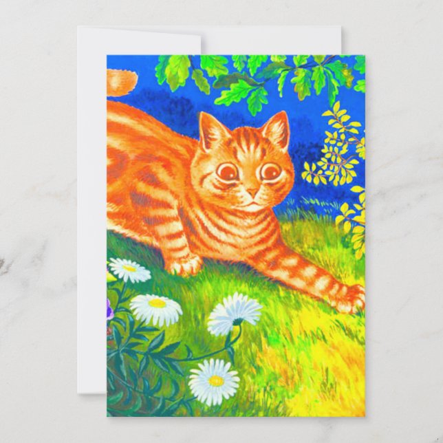 Nachtkatze Einladung (Vorderseite)