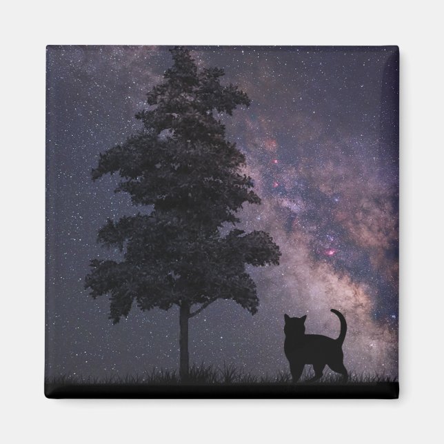 Nachtkatze Magnet (Vorne)