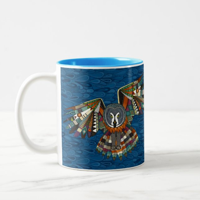 Nachtkeule blau zweifarbige tasse (Links)