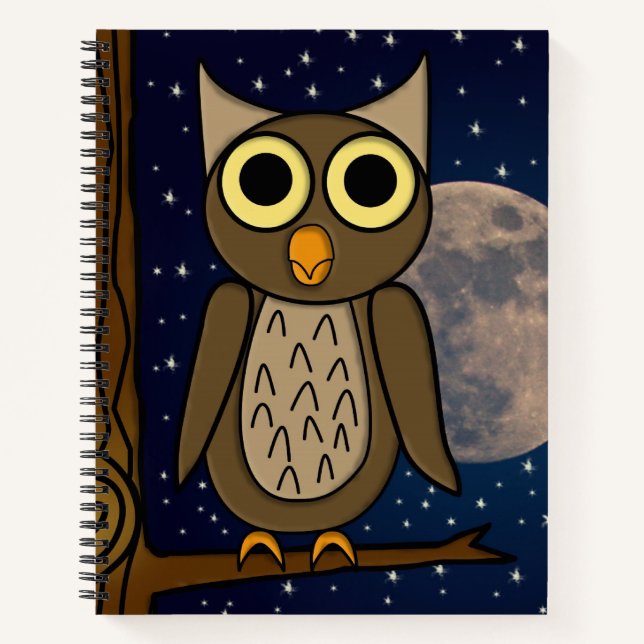 Nachtkeule Notizbuch (Vorderseite)