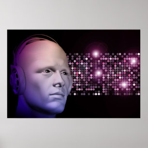 Nachtklub-DJ-Plakat Poster