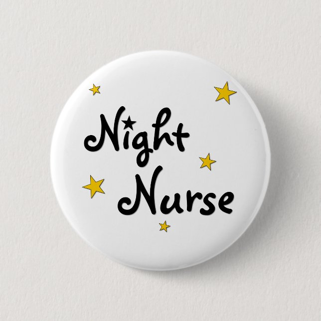 Nachtkrankenschwester Button (Vorderseite)