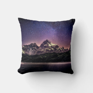 Nachtlandschaft in Patagonia, Argentinien, Süden Kissen