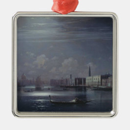 Nachtlandschaft in Venedig (italienische Stadt) Ornament Aus Metall