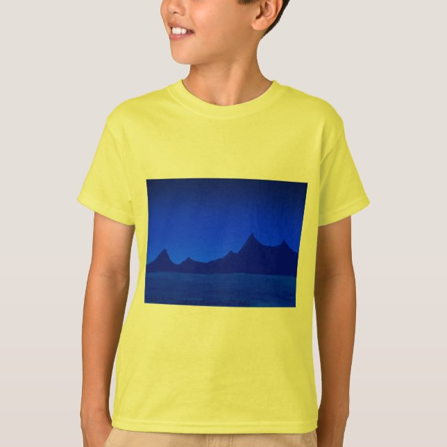 Nachtlandschaft - Sternenabend - Design von MatiCh T-Shirt (Vorderseite)