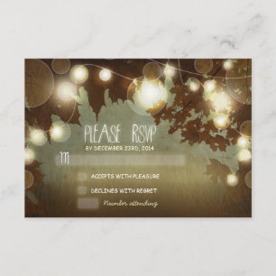 Nachtlantern Hochzeitskarten RSVP Karte