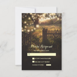 Nachtlanterns romantische Hochzeitskarte RSVP Karte