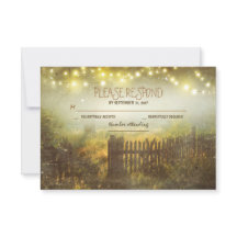 Nachtlanterns romantische Hochzeitskarte RSVP