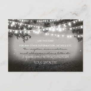 Nachtlaternen-Hochzeitskarte zu irgendeiner Begleitkarte