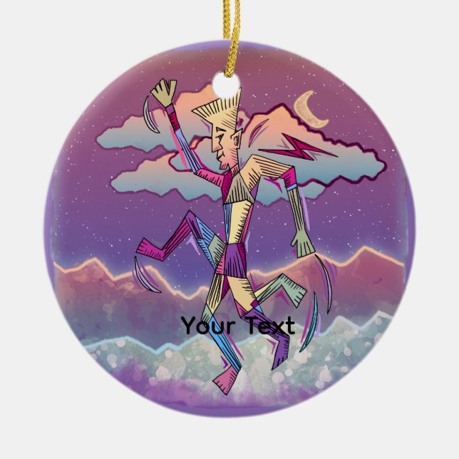 Nachtläufer Keramik Ornament (Vorne)