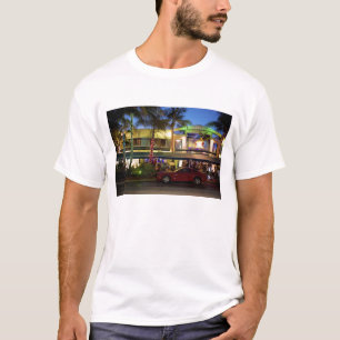 Nachtleben am Ocean Drive, South Beach, Miami T-Shirt