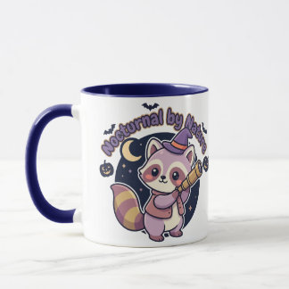 Nächtlich von Natur aus - Süße Hexen-Waschbär Tasse
