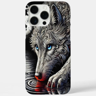 Nächtliche Majestät: Weißer Wolf iPhone 16 Pro Max Hülle
