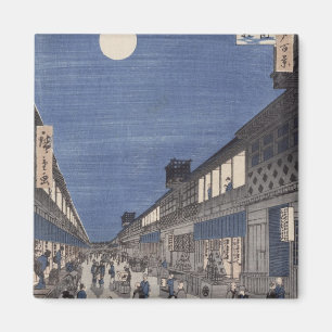 nächtlicher Blick auf die Saruwaka Street Magnet