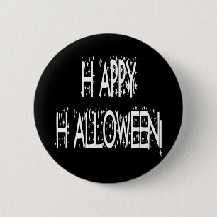 nächtlicher Happy Halloween Text Button
